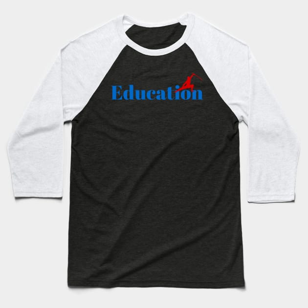 Master Education Ninja Baseball T-Shirt by ArtDesignDE